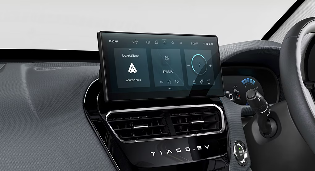 Tiago EV infotainment